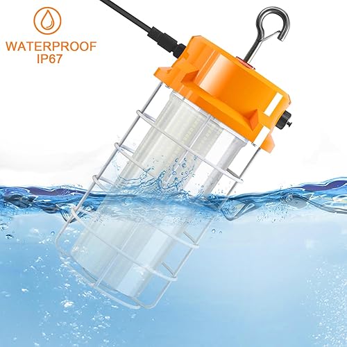 Miniatura 4 de Luz de trabajo temporal LED de 120 W 18000 Lm 5000 K luz diurna blanca portátil colgante iluminación de construcción Led alta luz de la bahía para