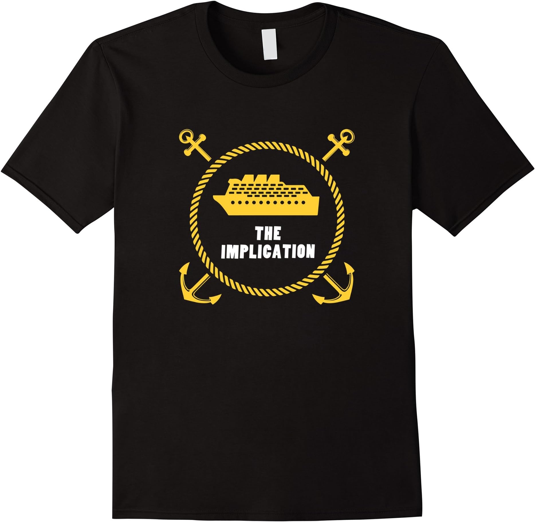 The Implication Black Boat T Shirt
