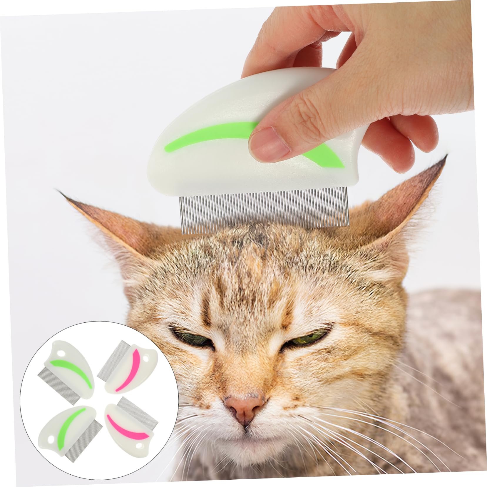 POPETPOP 12 Stk Flohkamm Für Hunde Reinigungsbürste Kamm Zur Entfernung Von Flöhen Bei Haustieren Flohentfernungskamm Zahnkamm Aus Edelstahl Haustierstaubentferner Staubfänger Die Katze