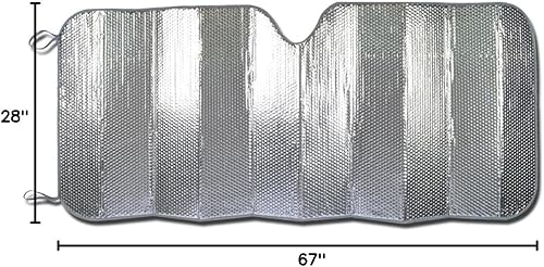 Miniatura 8 de Motor Trend Parasoles universales para automóvil - Plegables, protección contra el calor y los rayos UV - Parasol para mantener tu vehículo fresco y