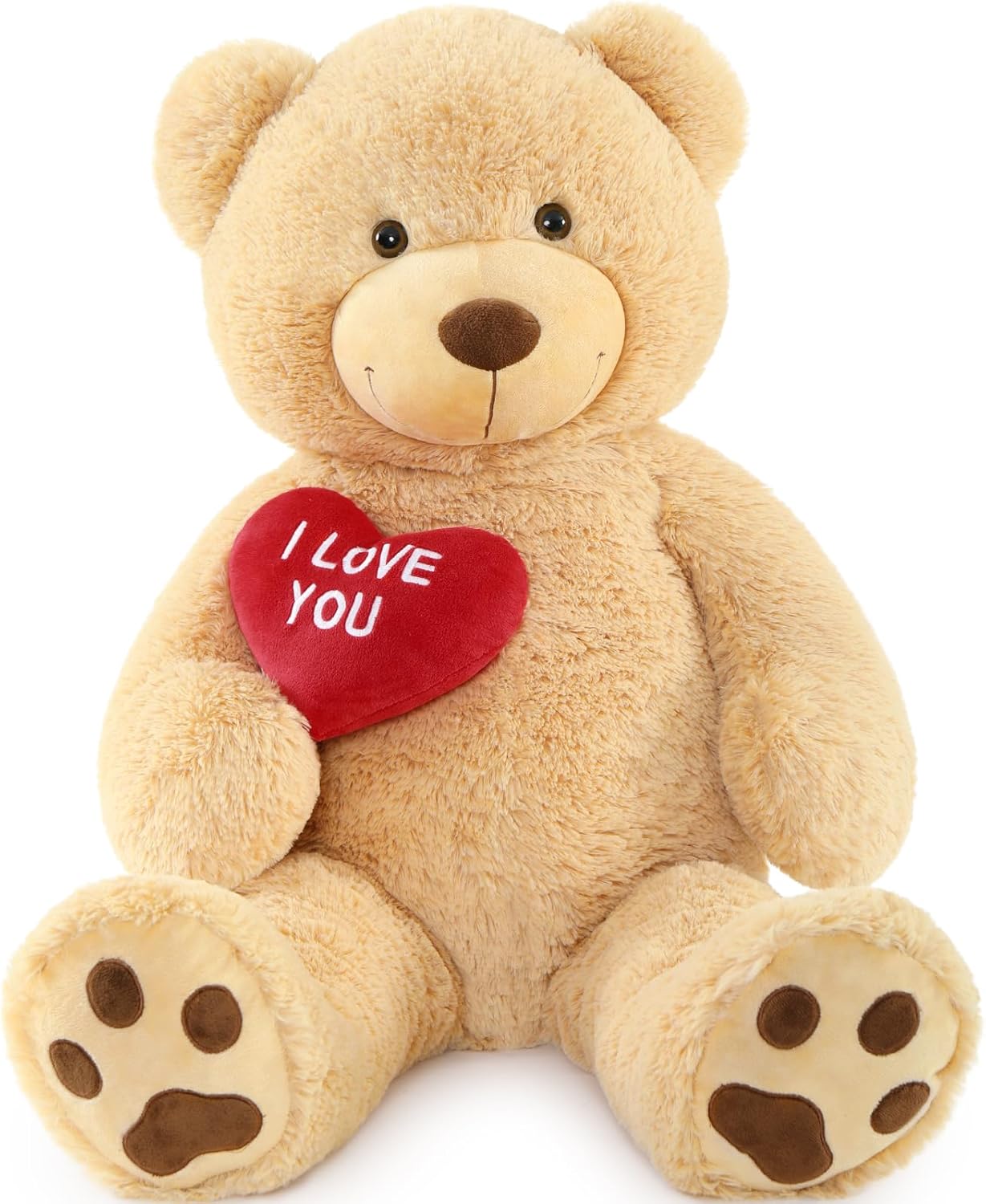 Red Heart Giant Teddy Bears, Brown Big Teddy Bear Martinique Ubuy