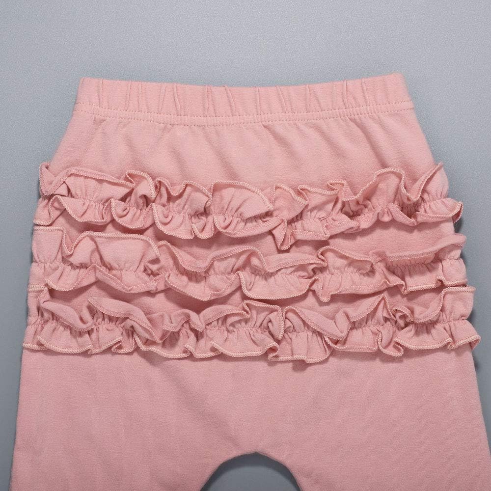 Toddler Girl Clothes 0-4T Cute Baby Infant Sweatshirt Outfits Set Leopard Sweatsuit Ruffle Sweatpants 2PCS