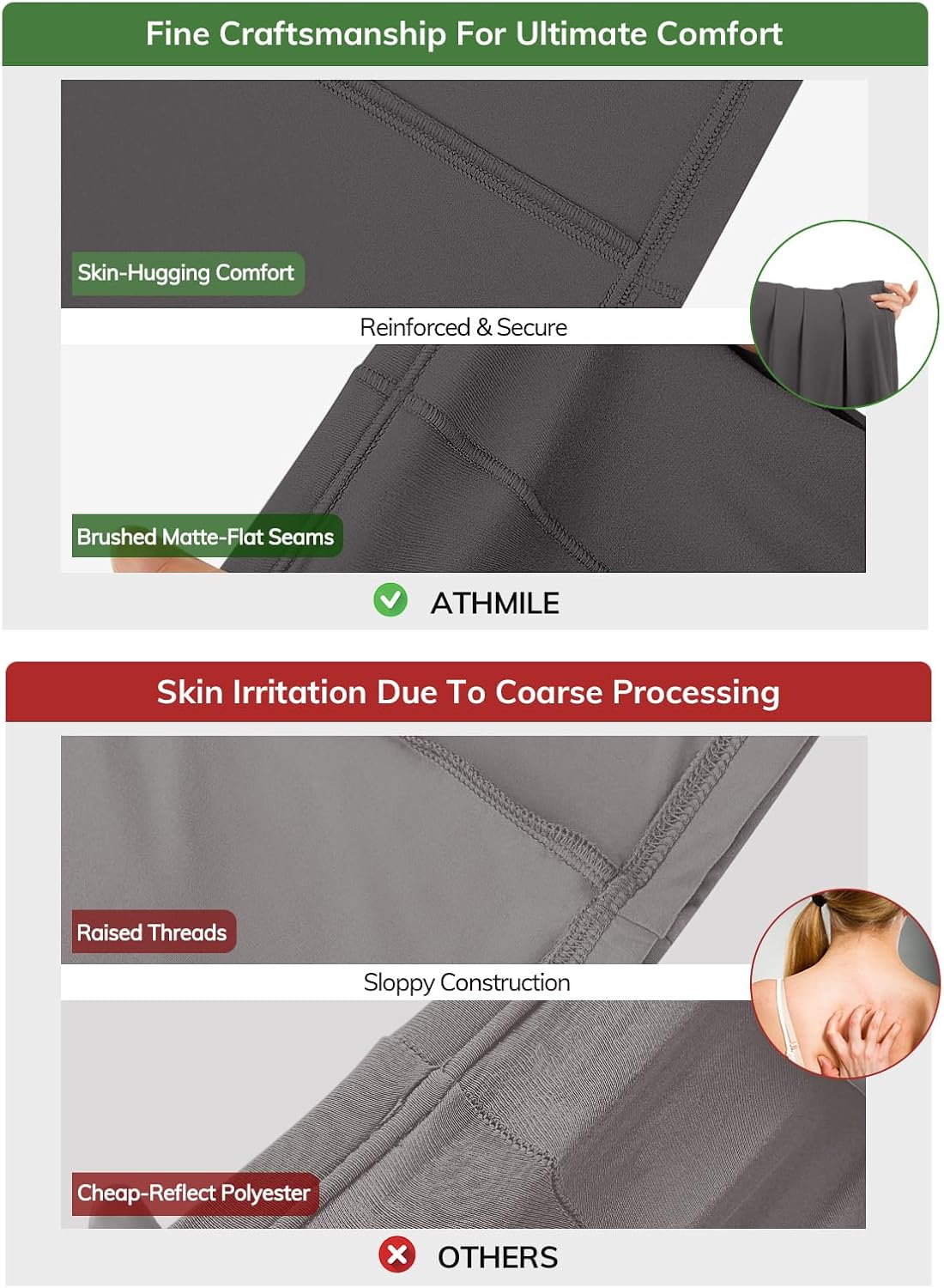 ATHMILE Double Lined Tank Tops for Women Summer Square Neck Sleeveless Basic Spring Going Out Top - Image 4