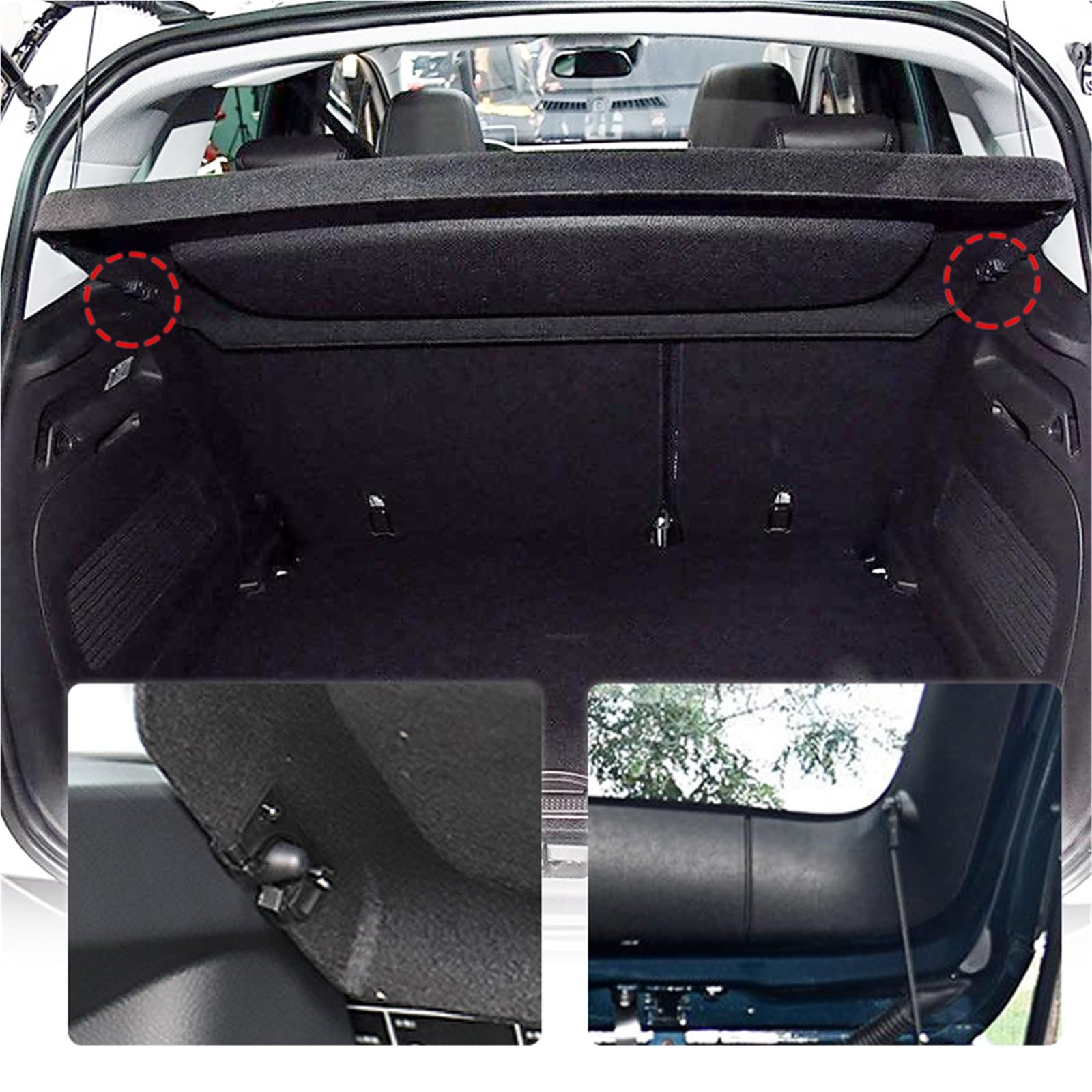 Nicht Versenkbare Trunk Cargo Abdeckung Für Vauxhall Für Crossland X 2019 2020 2021 Paket Rack Schild Auto Dekoration Innen Gepäckraumabdeckung