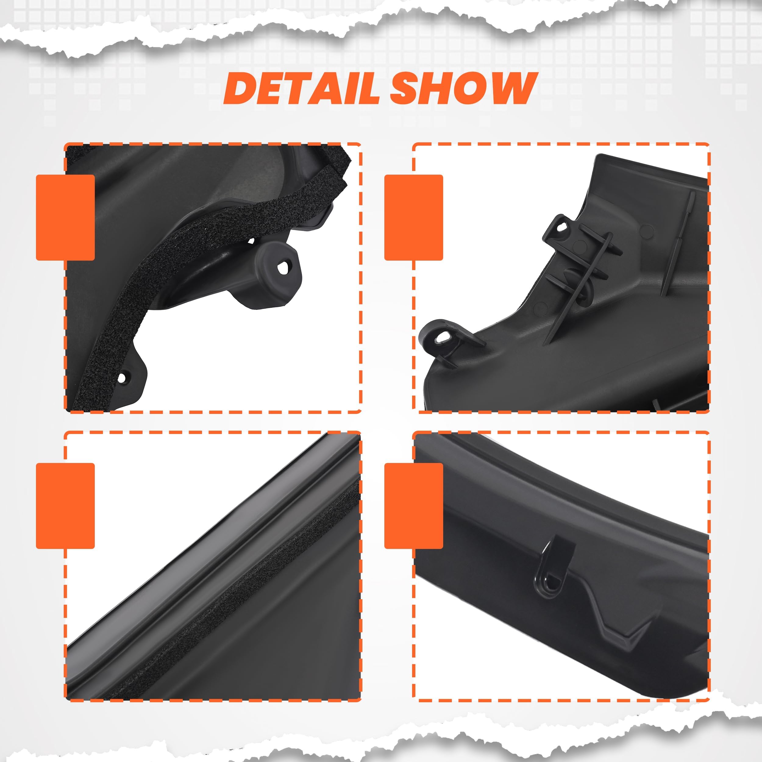 Juego de piezas para parte superior del motor compatible con X6 E71 E72 2008 – 2014, Reemplazo para 51717169421 51717169419