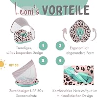EDWEKIN Premium Úszógyűrű Leoni UV Tetővel UPF 50+ - 6-36 Hónapos Babáknak 4
