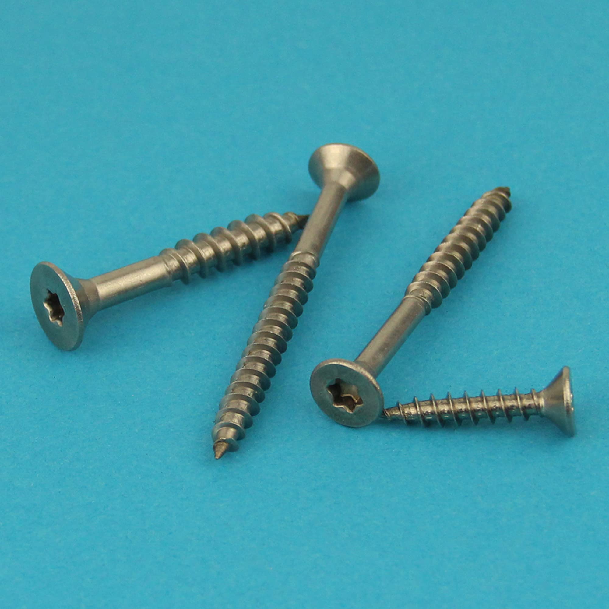 100 Stück 4X10 Vollgewinde mm Edelstahl A2 Spanplattenschrauben Torx - Vollgewinde - Holzbauschrauben mit Senkkopf Edelstahlschrauben