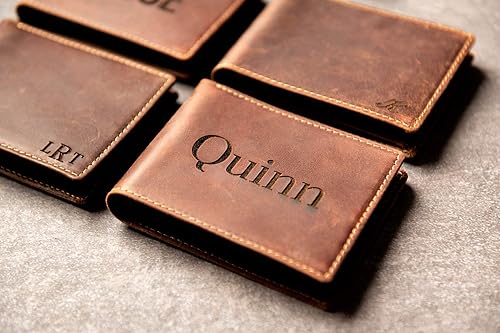 Miniatura 7 de Slim Personalized Distressed Leather Wallet The Key Largo Wallet by Left Coast Original