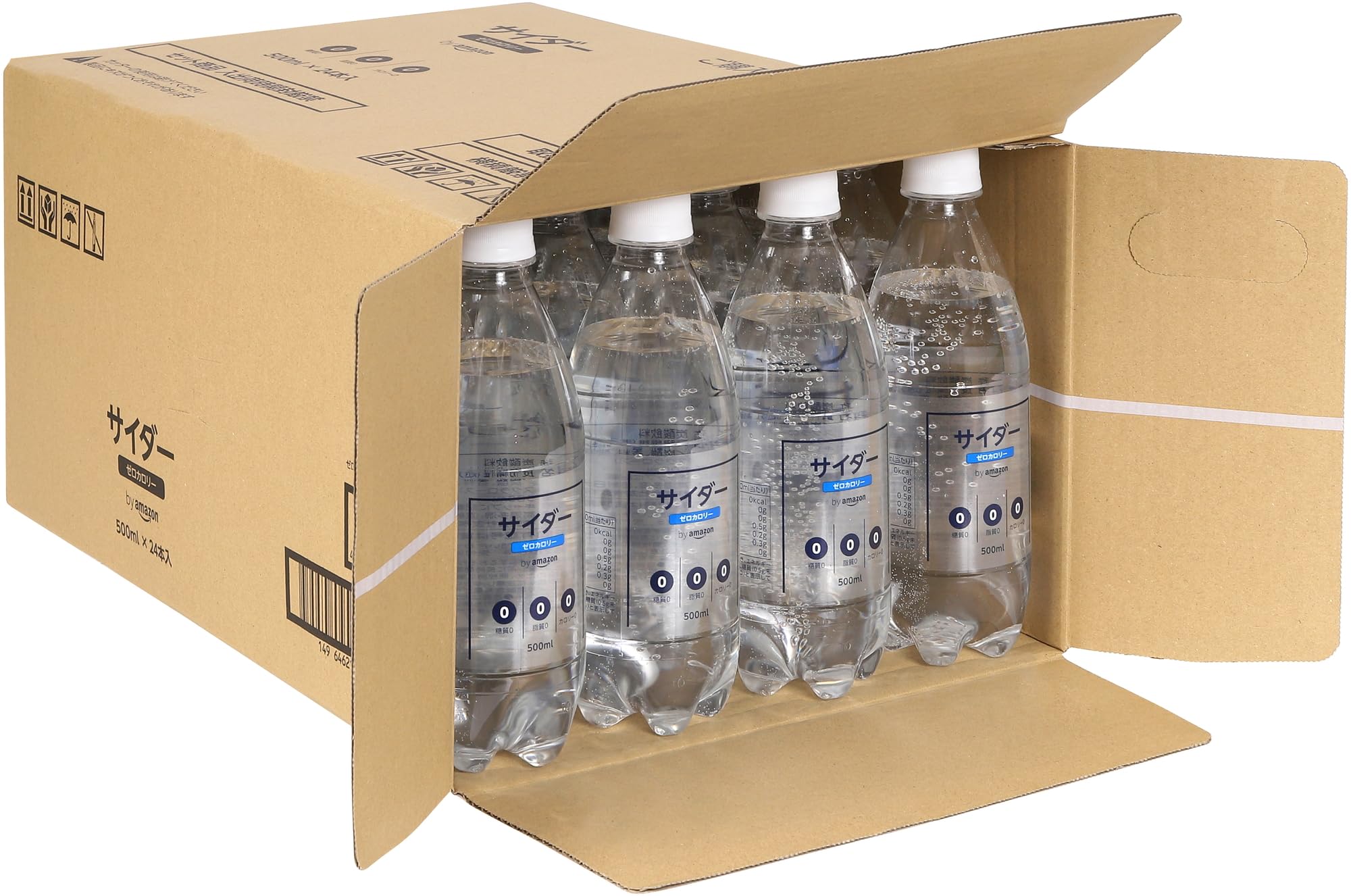 Amazon.co.jp: by Amazon ゼロカロリーサイダー 500ml×24本 : 食品