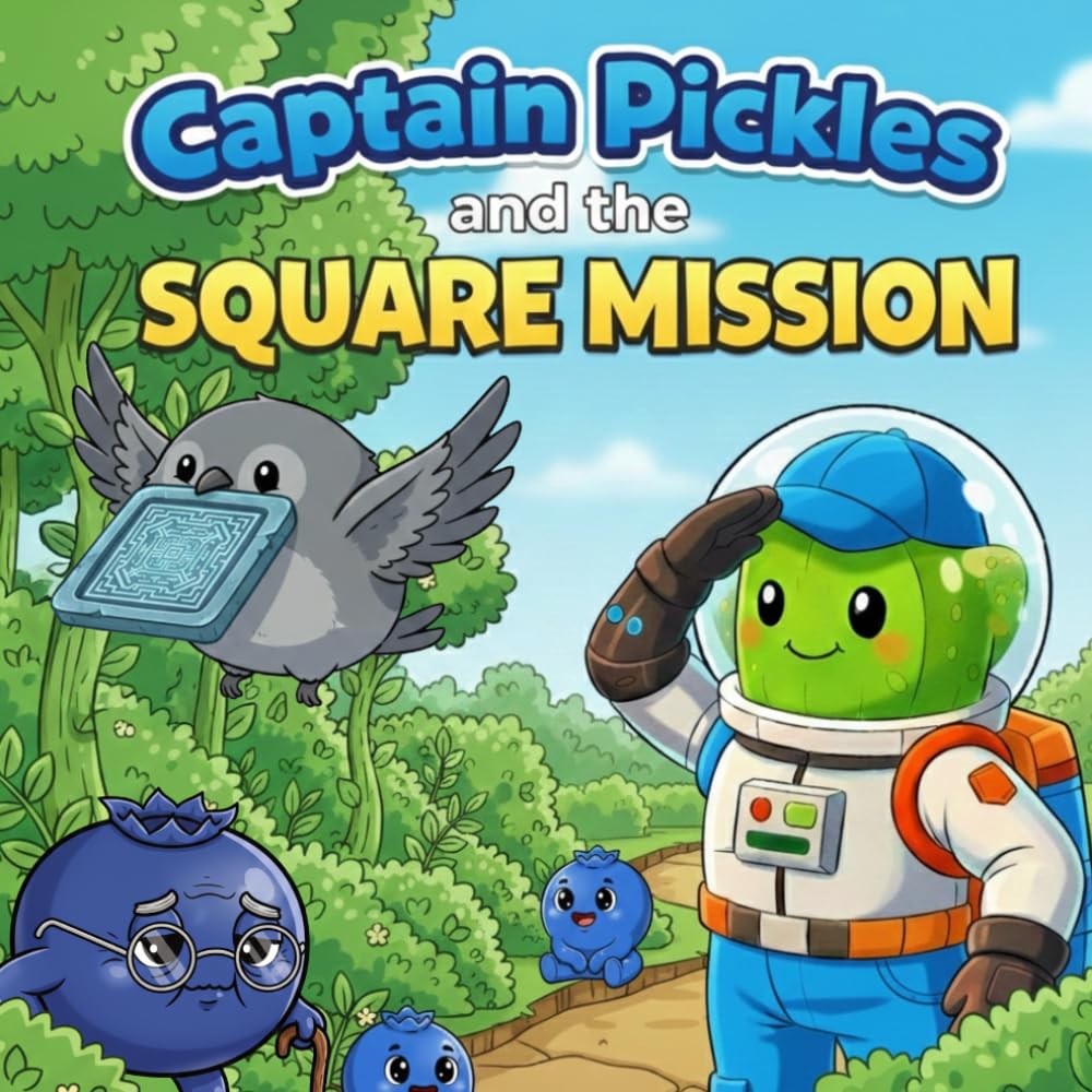 Captain Pickles and the Square Mission: A Fun Shape Adventure Workbook for Toddlers, Preschool Kids and Kindergarten | Learn to Recognize, Trace, ... Fun (Captain Pickles Shape Training Missions)