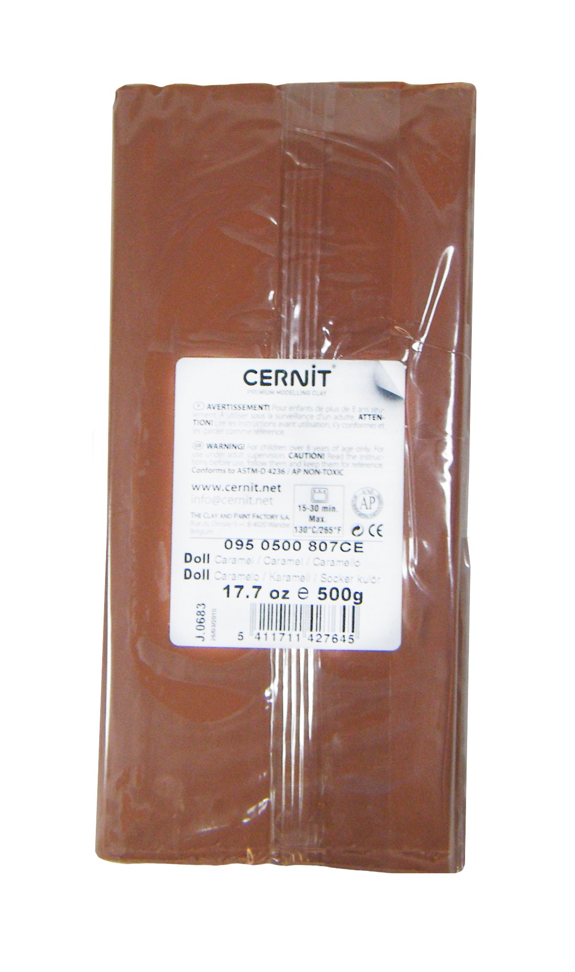 Cernit Modelliermasse DOLL 500g - Ofenhärtender Polymer-Ton In Mandel