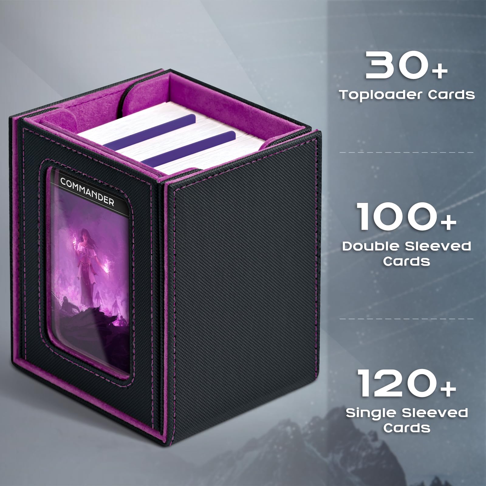 ZLCA MTG Deck Box with Commander Window Display - Image 3