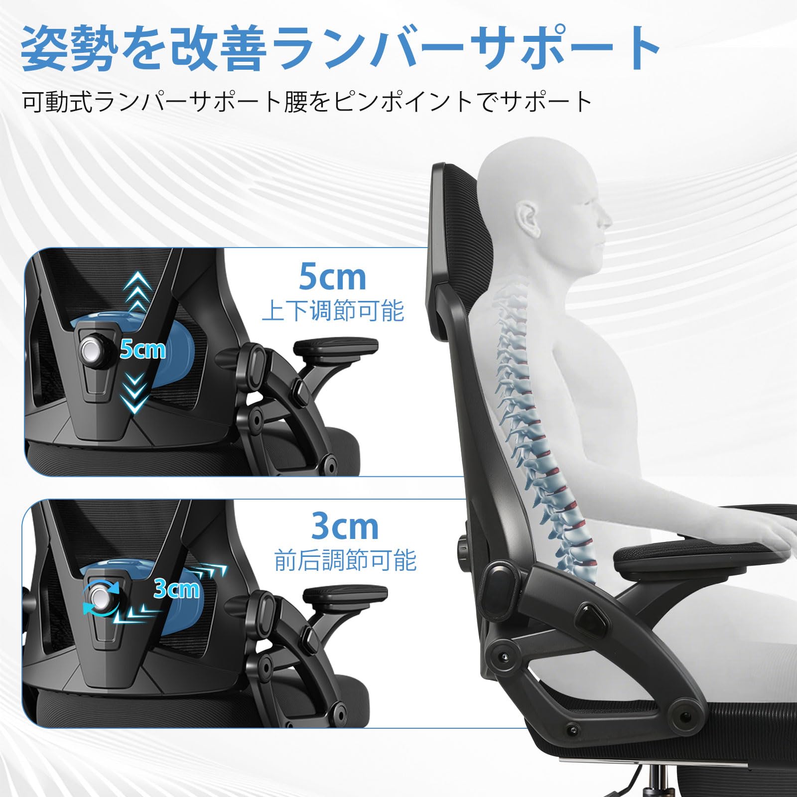 Amazon.co.jp: [Supzmg] オフィスチェア 椅子 テレワーク 疲れない
