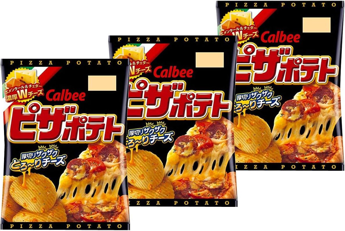 Calbee Pizza Potato Chips,thick slice, pizza taste×3 Ninjapo