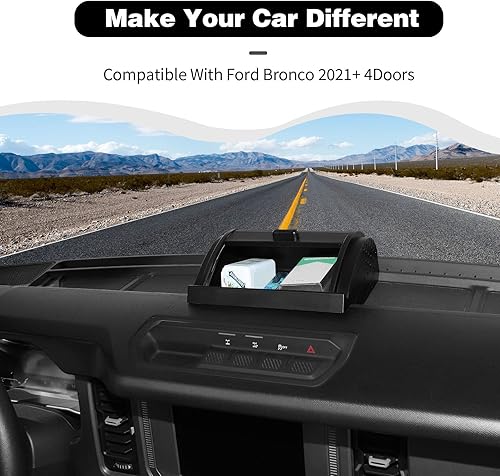 Miniatura 2 de HTHE Caja organizadora de tablero de consola central, bandeja de almacenamiento, caja organizadora de tablero central, caja de almacenamiento de