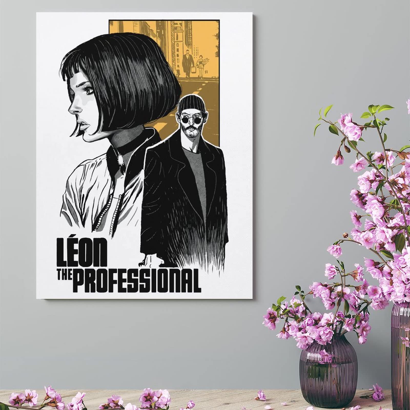 Amazon.co.jp: 装飾画 レオン LEON マチルダ 映画 アートパネル 木製の