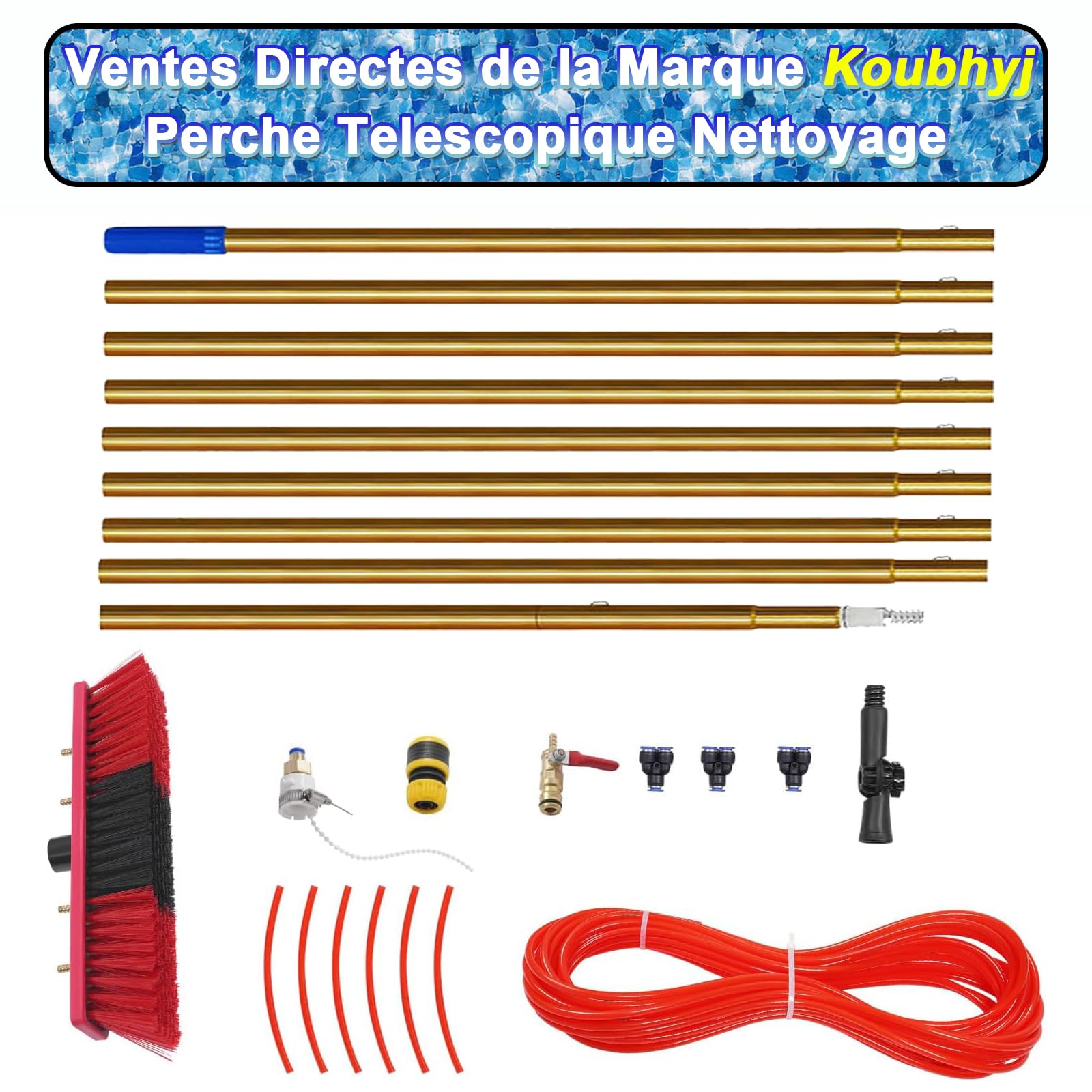 Clete ir il Kit - Balustrada z kutego żelaza do wewnątrz/na zewnątrz z podpórką ścienną brąz h 4ft / 120 cm - Ele Design dla bezpieczeństwa i spokoju