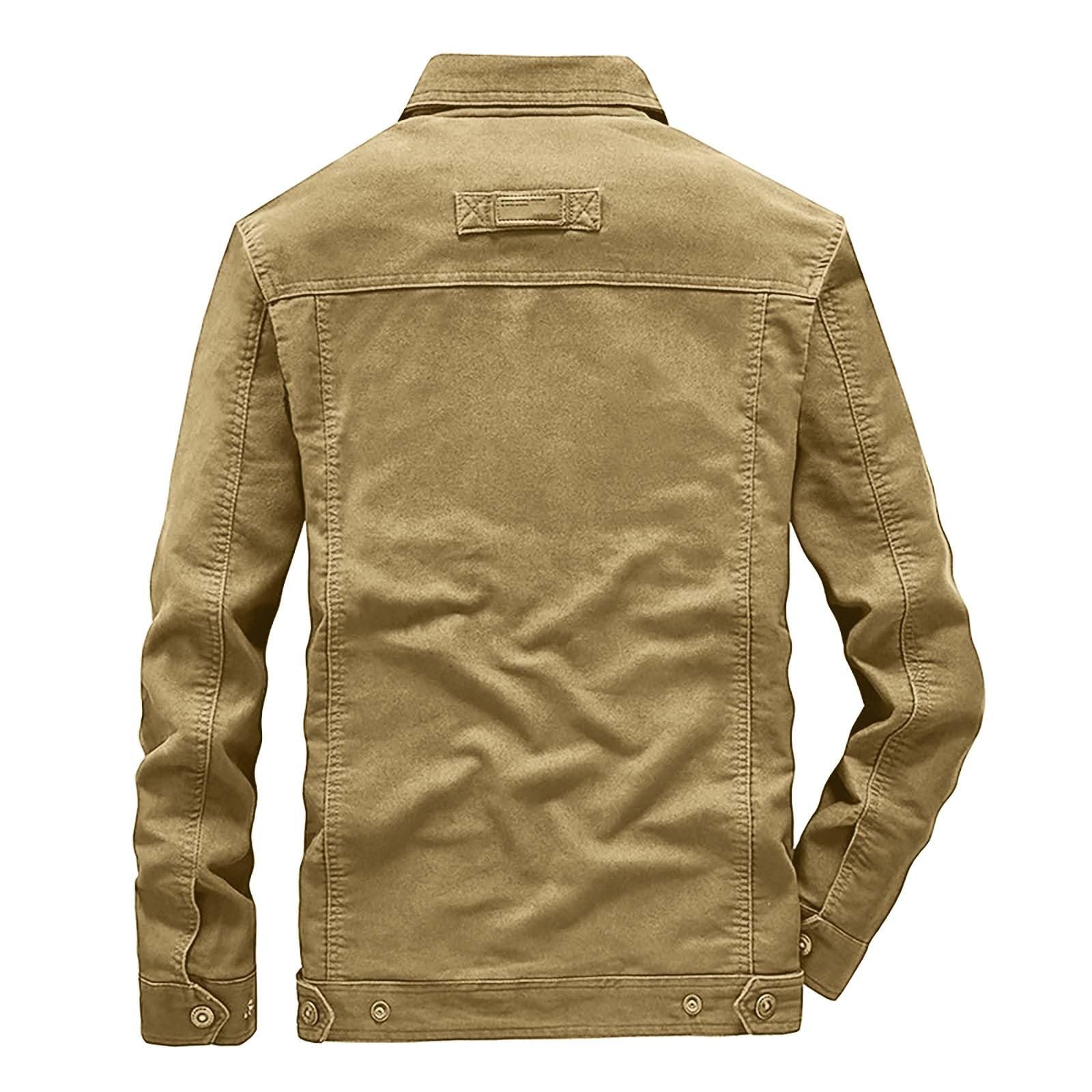 Giacca estiva da uomo per attività all'aria aperta, per escursionismo, jeans tattici, giacca cargo, giacca in denim, giacca per il tempo libero, vintage, classica, giacca da trekking, giacca