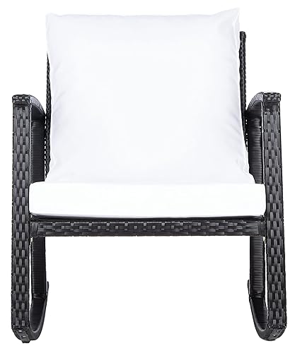 Outdoor Collection Daire Black/White Cushion Rocking Chair PAT7721A