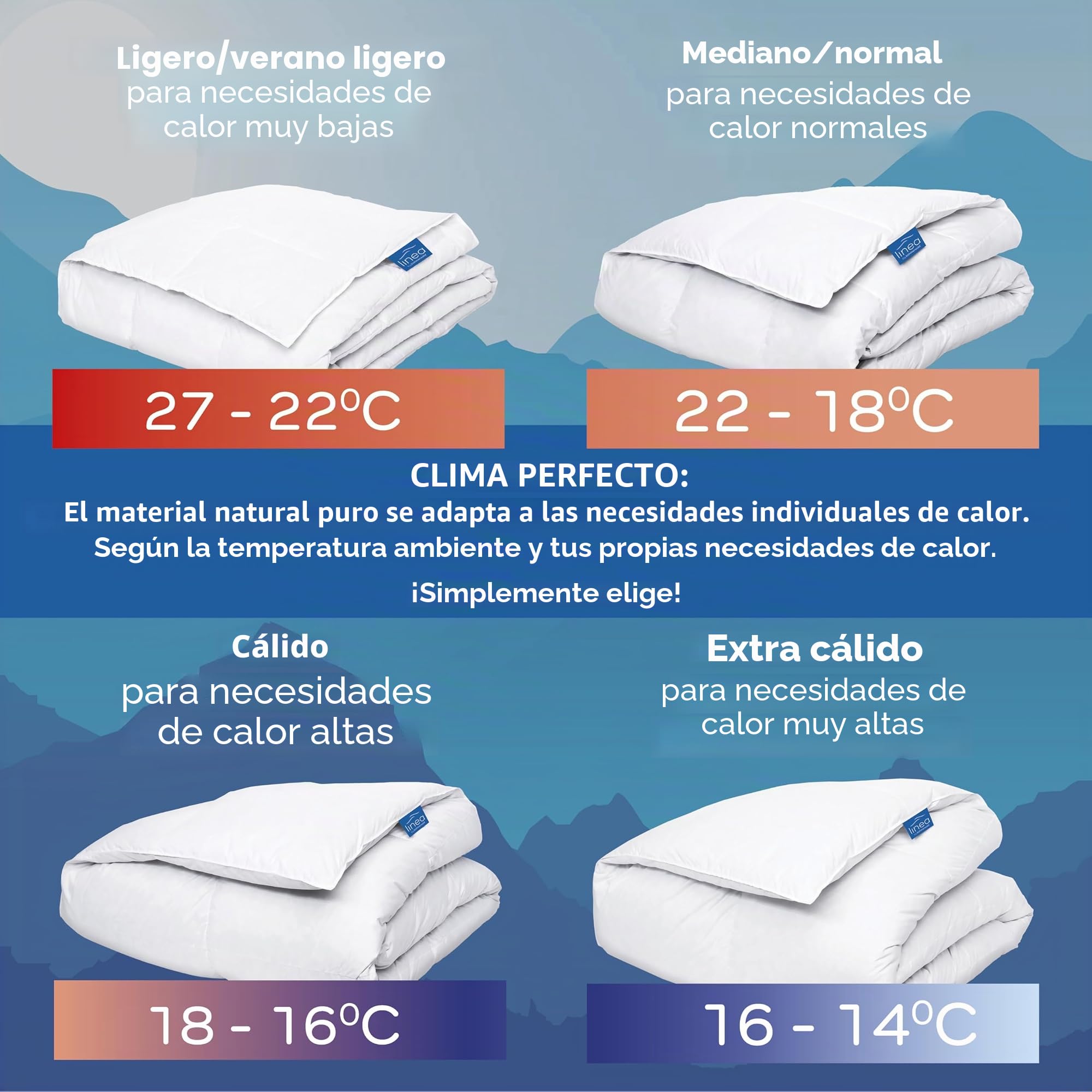 LINEA by böhmerwald Nature - Edredón Ligero de Seda Salvaje para Verano, 135 x 200 cm, 100% Seda Salvaje, Apto para alérgicos, Lavable a 40 °C, Fabricado en Alemania