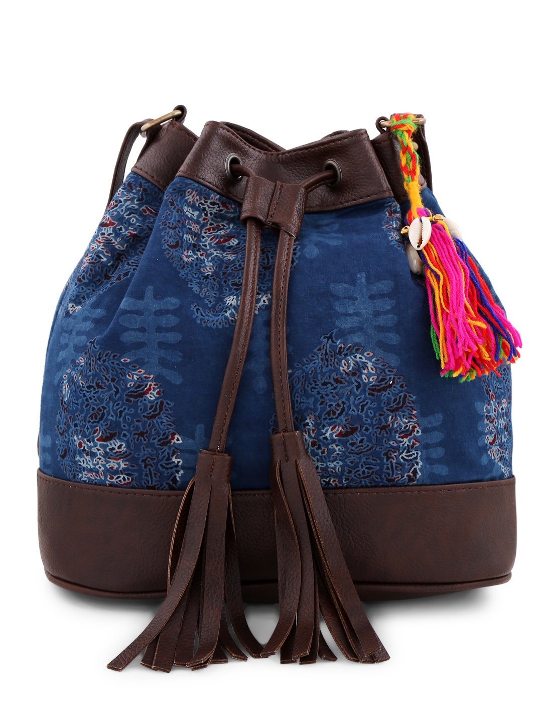 Vivinkaa Bags for Girls, Hand Bag I Ethnic Printed, Indigo Bucket Bag (B07CYY8Q6C) Amazon Price History, Amazon Price Tracker