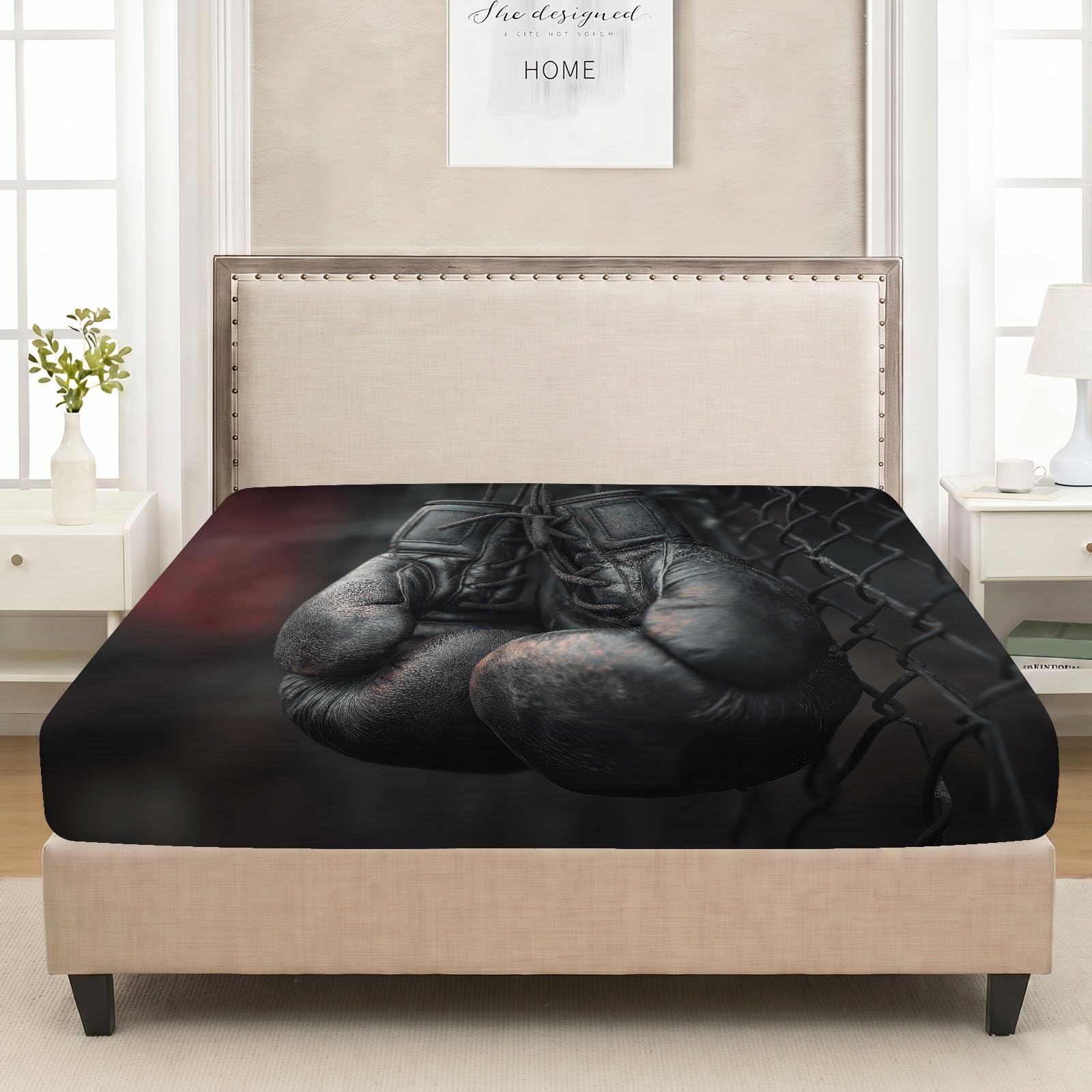 Lenzuolo con angoli elasticizzati, 90 x 200 cm, moderno e sportivo