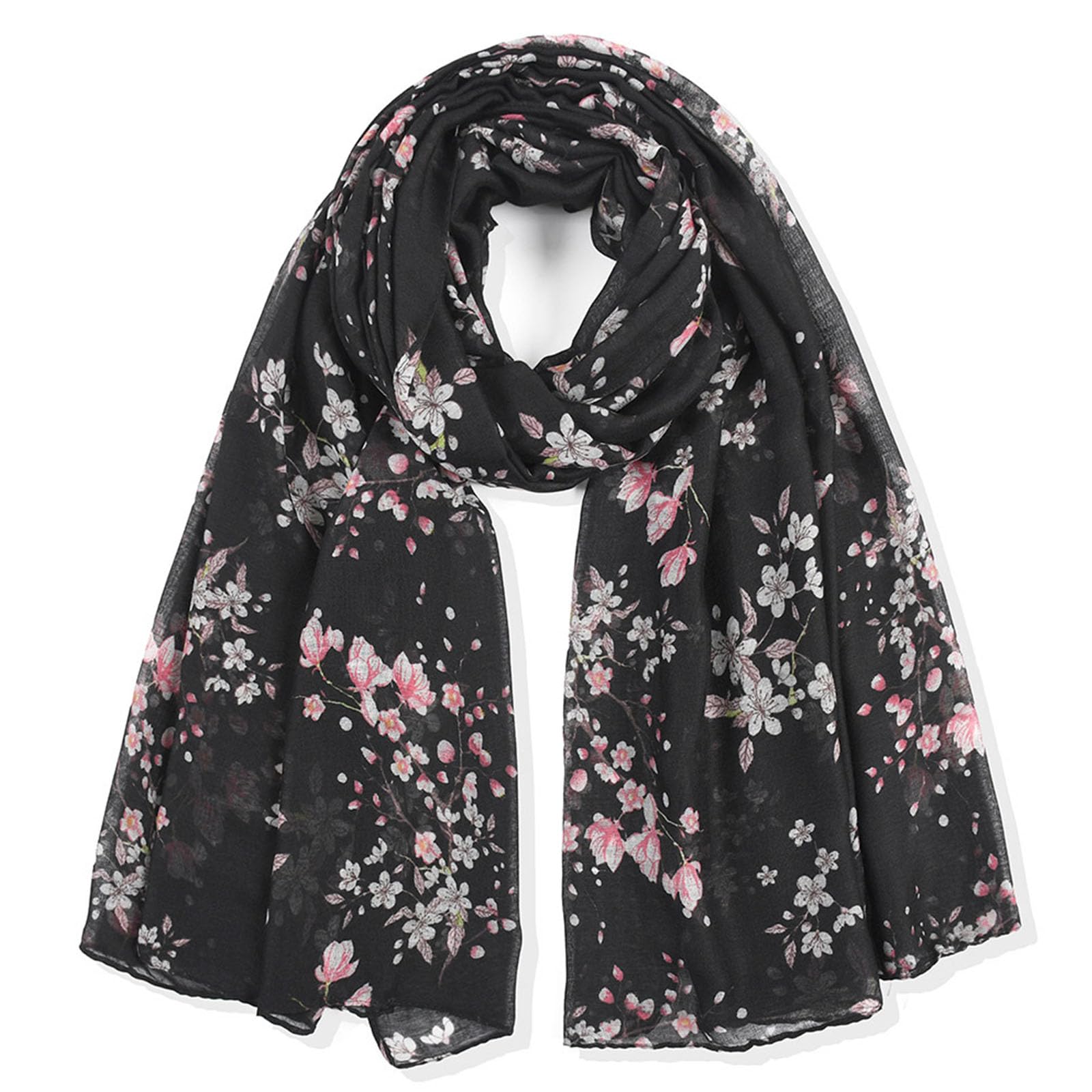 MAZELIKEHOOD Sciarpa Donna Morbide Scialle Floreale Stola Stampato Elegante Foulard Donna