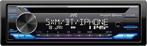 JVC KD-T910BTS - Estéreo de coche con Bluetooth, USB frontal, AUX, Amazon Alexa, SirusXM Radio Ready, amplificador de alta potencia