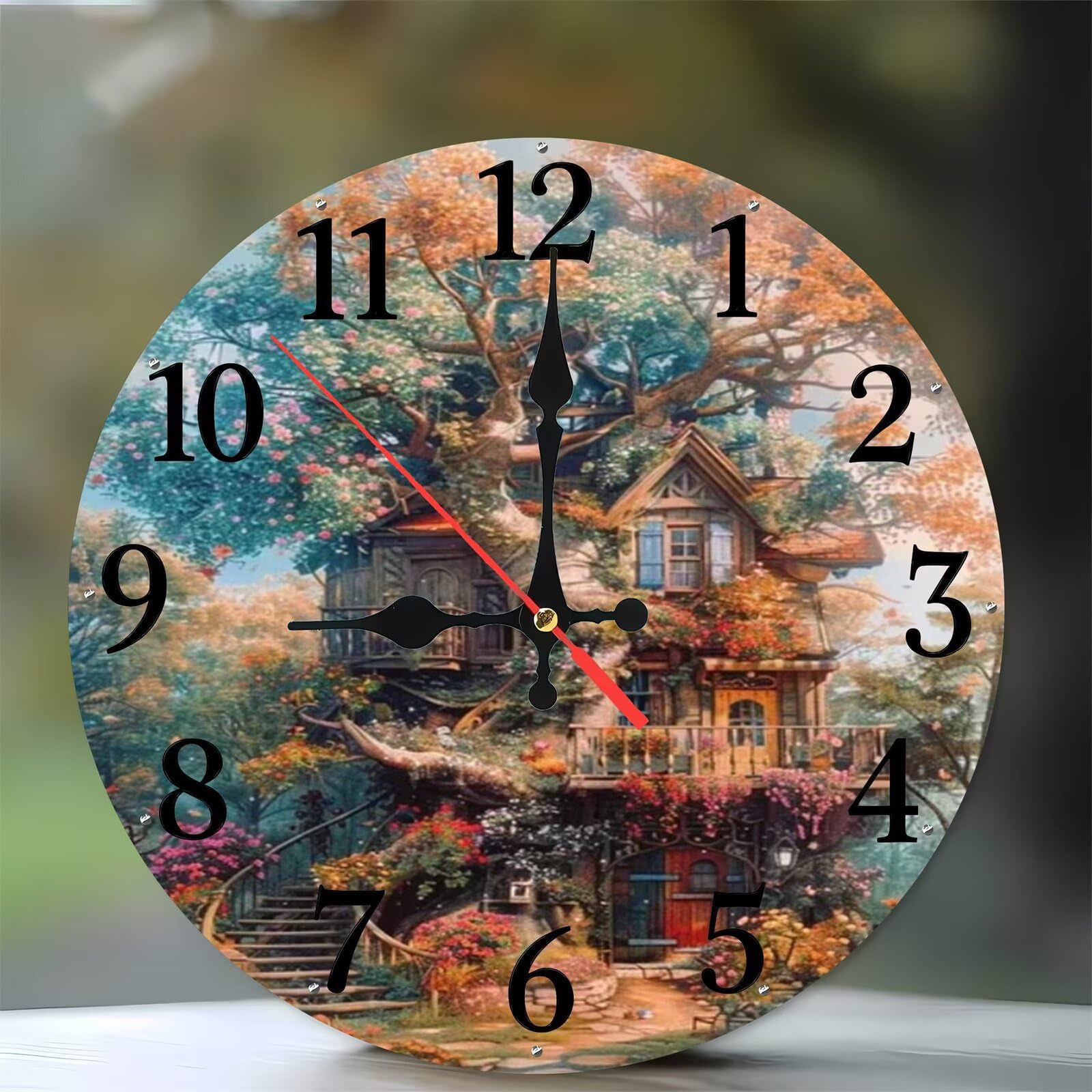 Horloge murale silencieuse sans tic-tac 35cm pour une nuit paisible