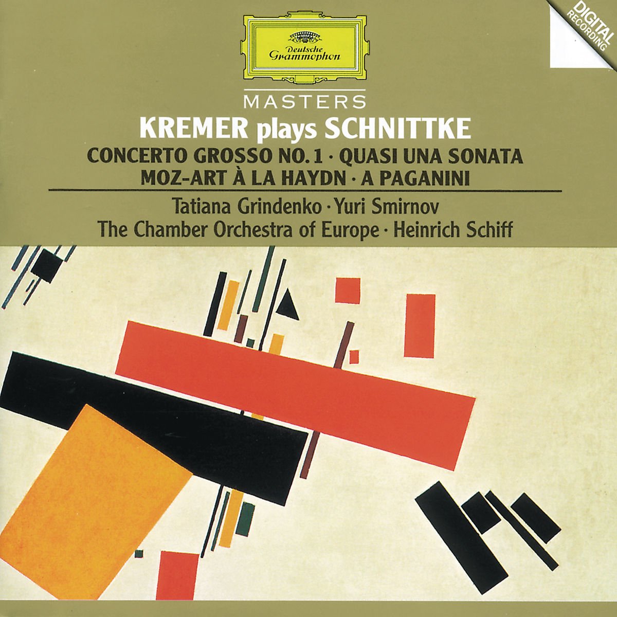 Kremer Plays Schnittke [Audio CD] Gidon Kremer; Tatjana Grindenko; Yuri Smirnov and Heinrich Schiff