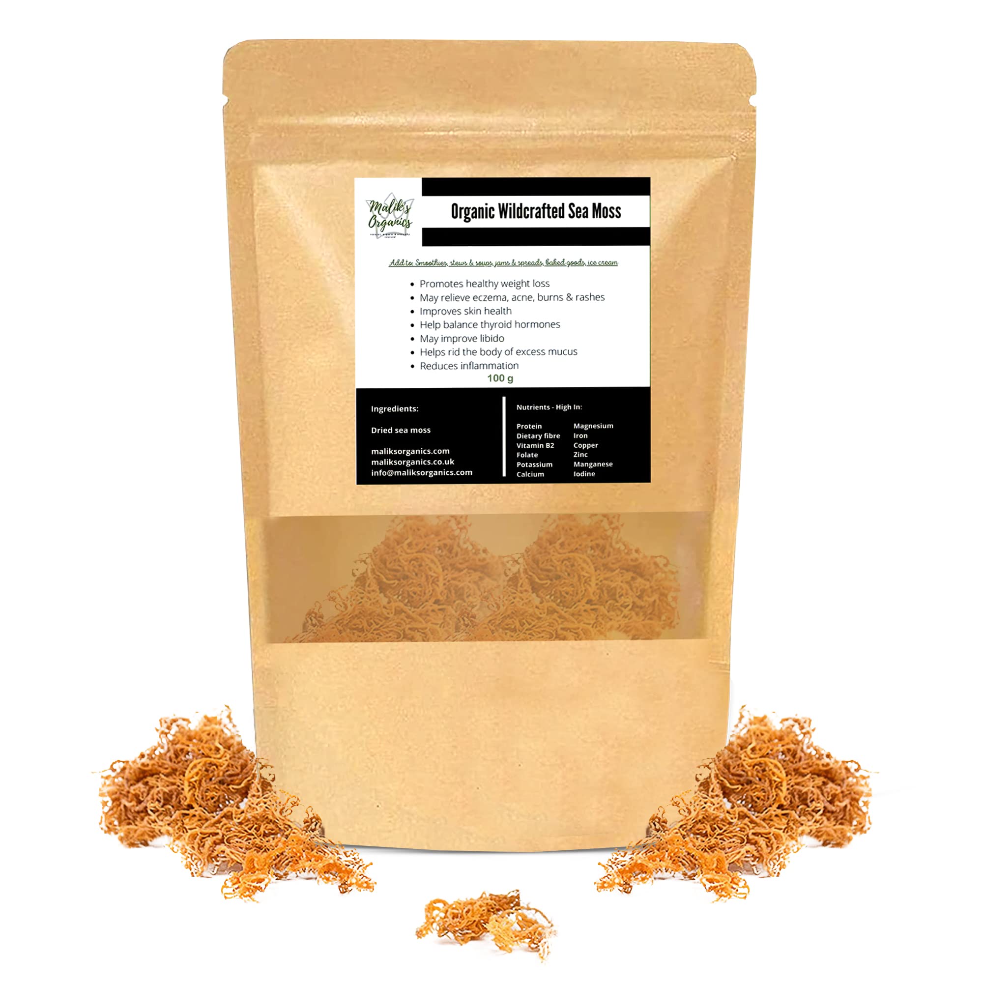 Buy Natural Raw Wildcrafted Golden Sea Moss Sourced from The