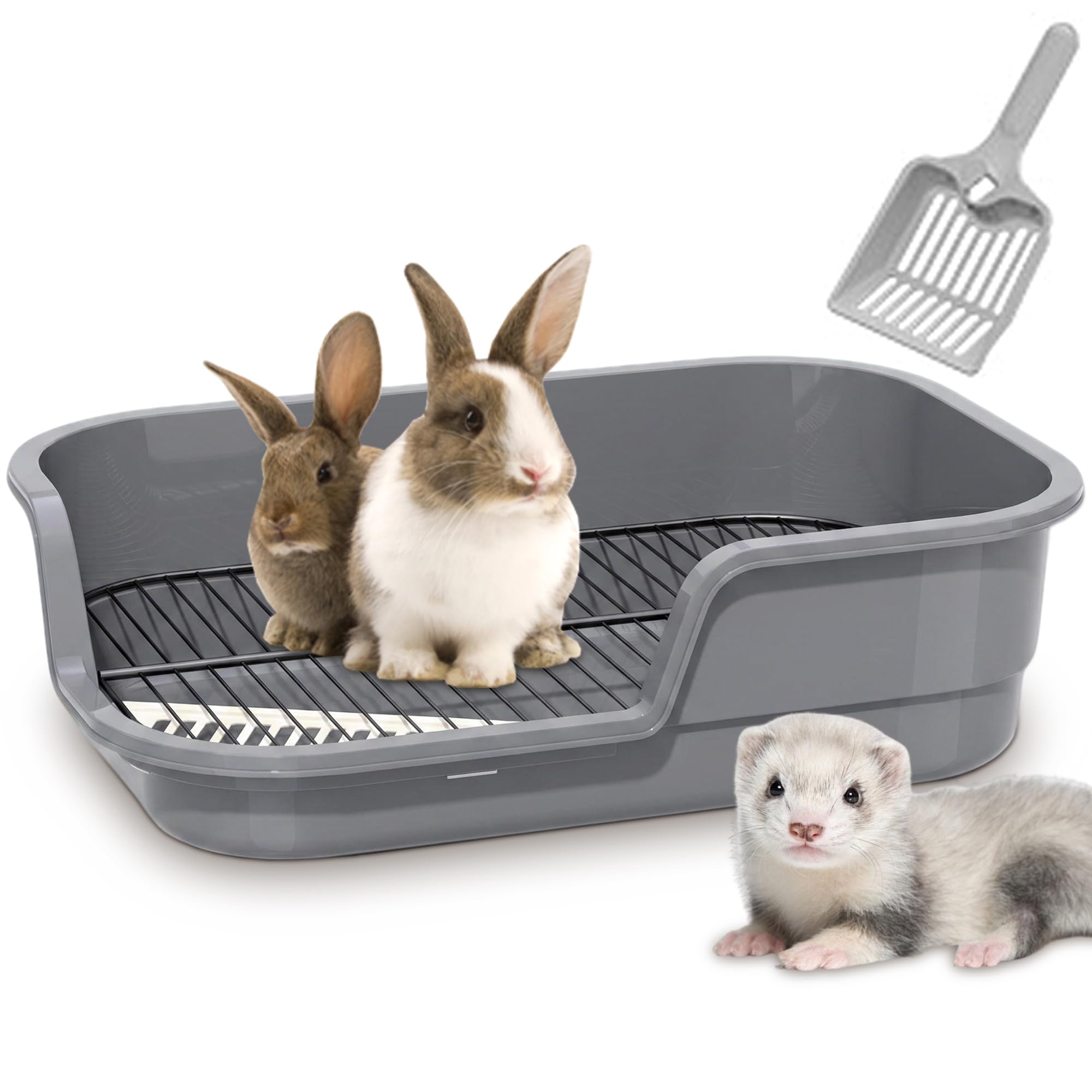 Photo 1 of ***missing metal grate***
Pawsayes Large Rabbit Litter Box (Gray)