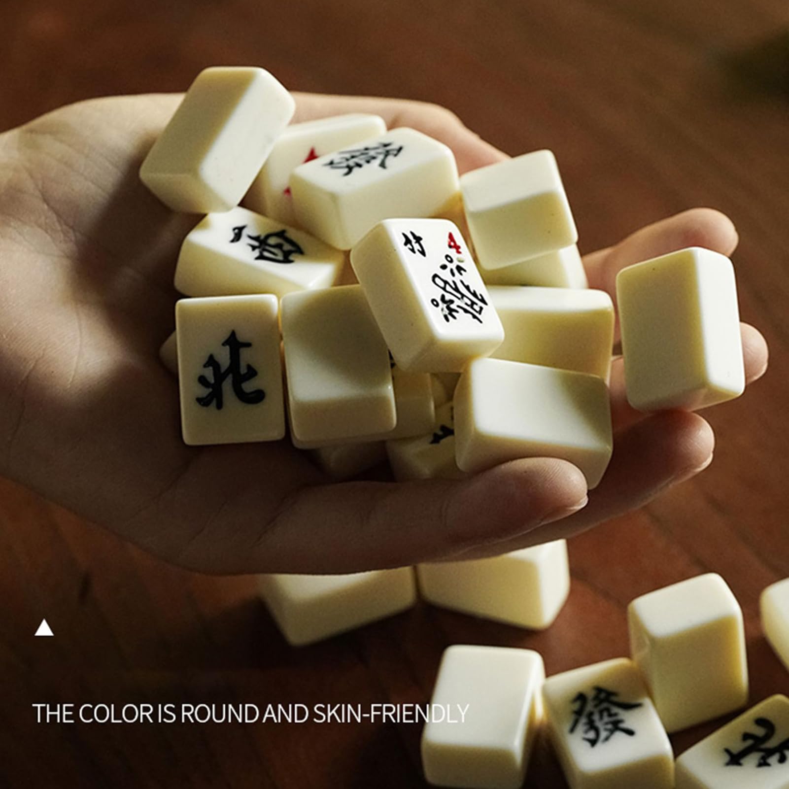 Mahjong Juego de Juego - Juego de Mesa Portátil para llevar - Mahjong Set Juegos Para Familias - Para Exterior Hogar Apartamento Dormitorio Estudiante Hotel Viajes Camping Picnic Familia Adultos