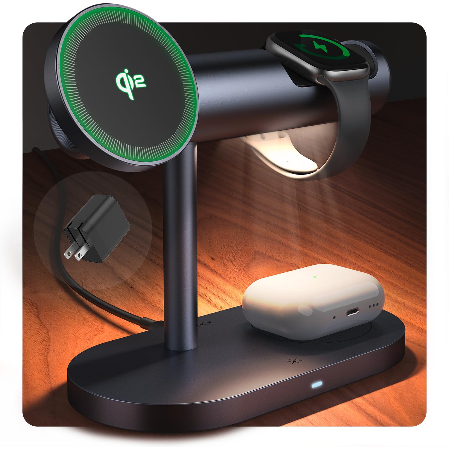 Amazon.co.jp: iVANKY Qi2認証 4in1 充電器 ワイヤレス充電