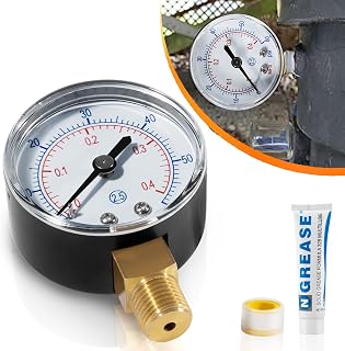 sixcow ECX270861 Boxed Pressure Gauge & SPX0327 1-Ounce Jacks Multilube (Limited Edition), Replacement for Select Hayward Sand and D.E. Filter
