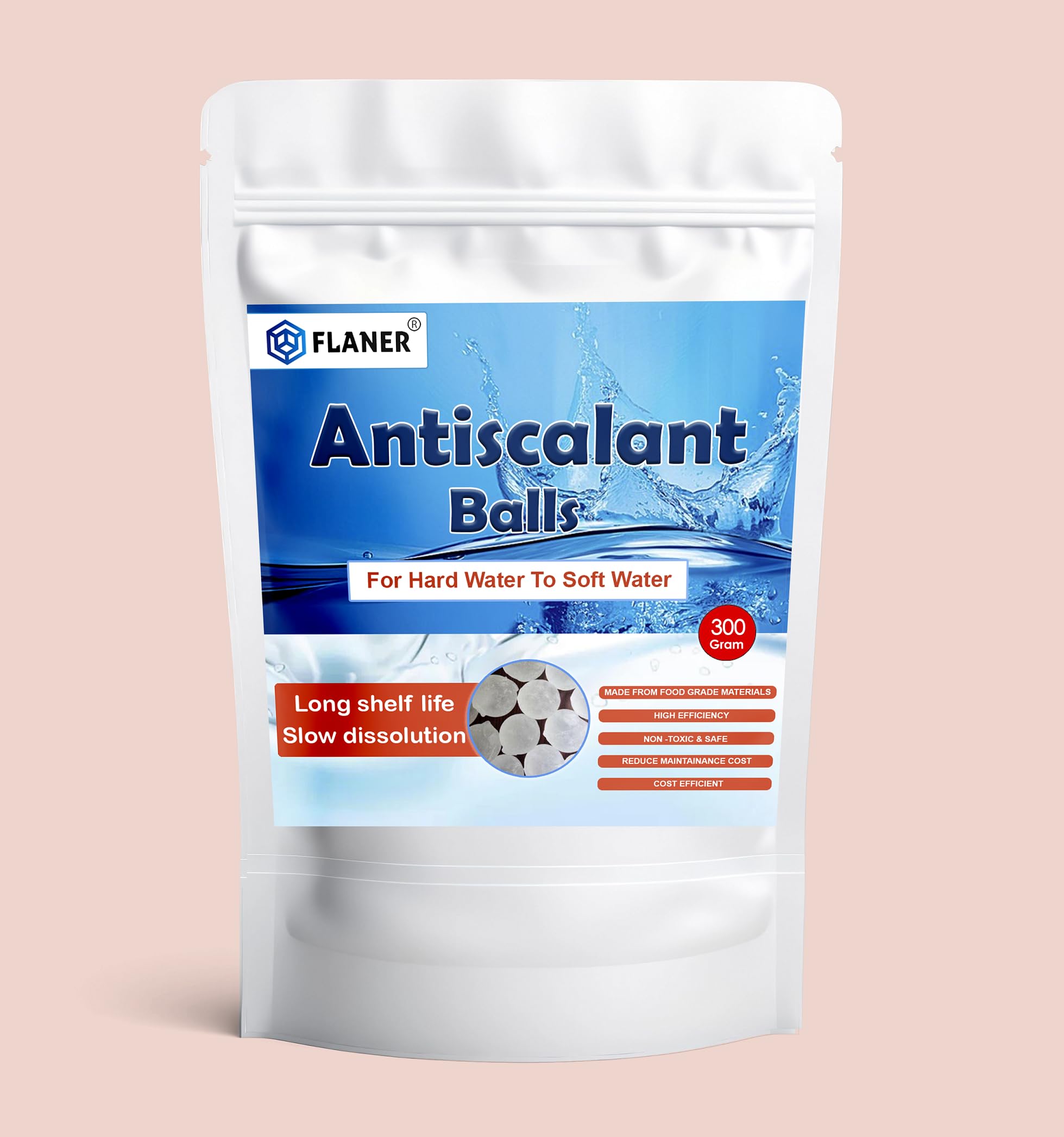 Flaner Antiscalant Balls for Ro Water Purifiers to Convert Hard Water Into Soft Water, Water Softening Crystal Balls for Tanks, Washing Machines, Geyser (300 Gram)-image-19