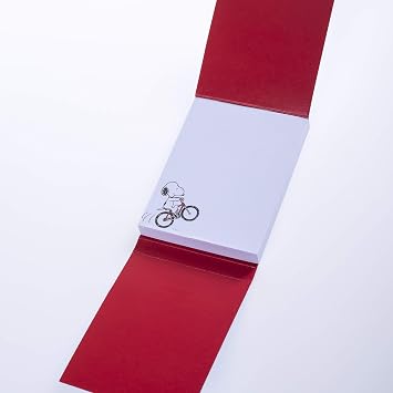 Snoopy On Bike Pocket Note