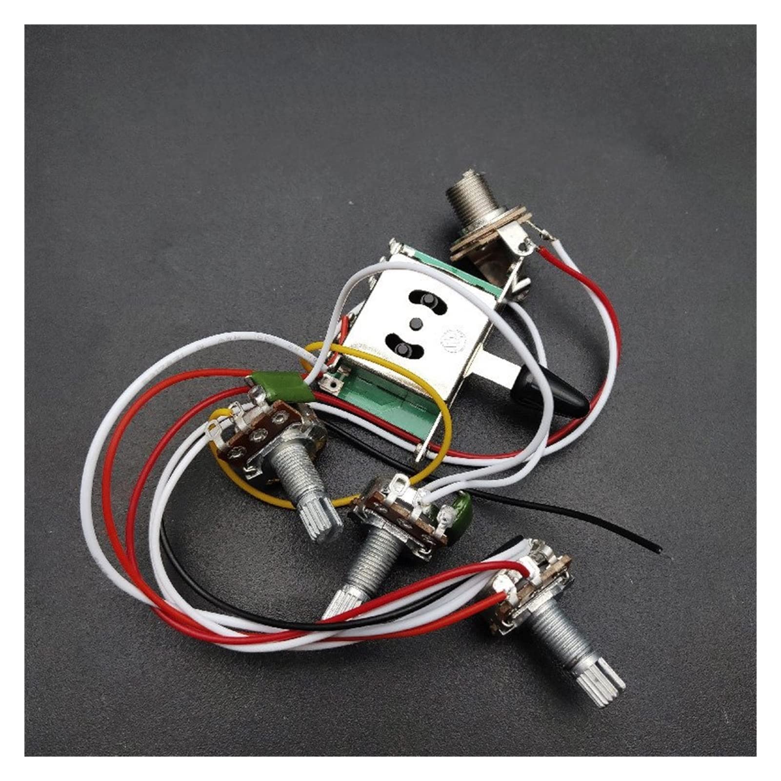 TSTS Harnais De Câblage Préwired/Convertisseur À 5 Voies/Pot De 500K 500K / pour Guitare De Remplacement Kit Faisceau câbles Guitare