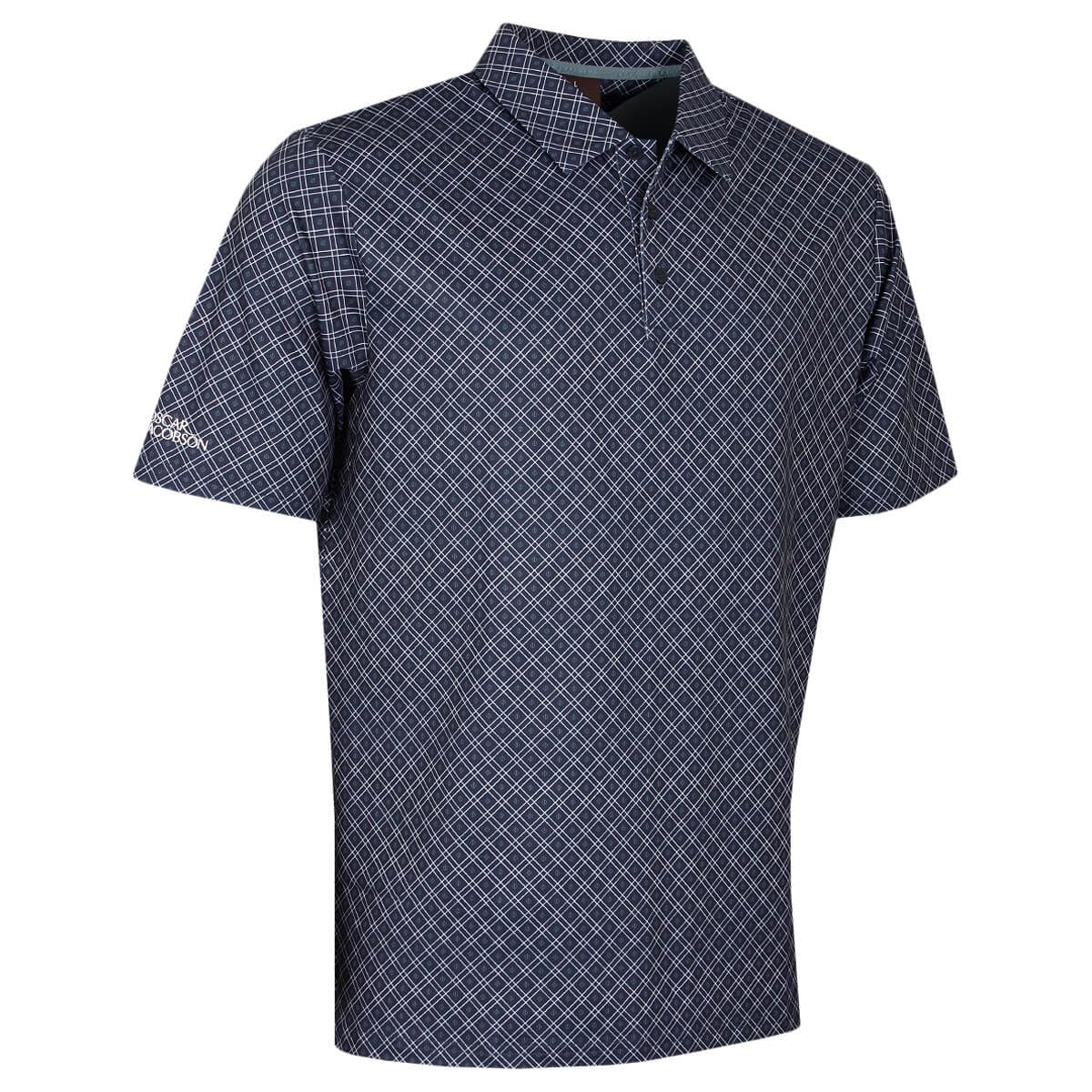Mens 2025 Guildford Lightweight Quick Dry Print Golf Polo Shirt