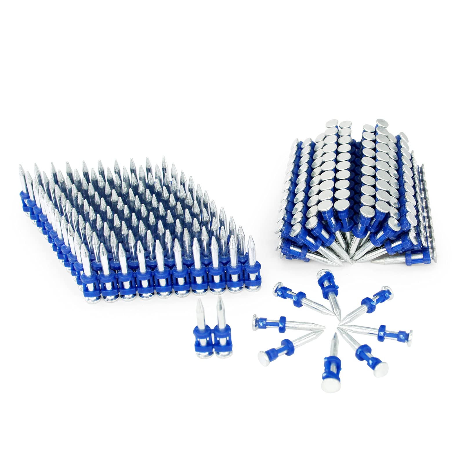 KIMSING 12 Gauge MTSD-25 Smooth Shank Plastic Collated Concrete & Steel Drive Pin, 25mm Leg Length - Image 3
