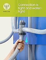 Vista 7 de Válvula de émbolo de manguera de piscina dividida, válvula de émbolo de manguera 2 en 1 Pieza de piscina para sistema de circulación de filtro