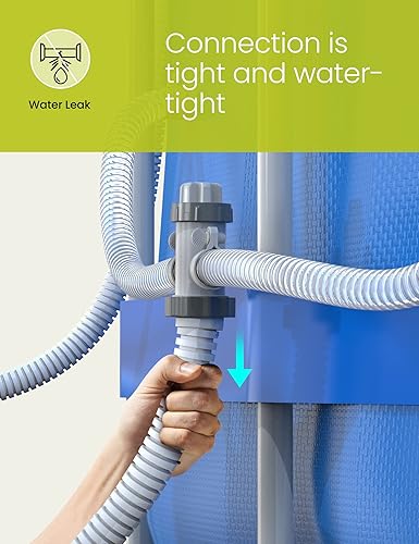 Miniatura 6 de Deeroll Dual Split Hose Plunger Valve - Swimming Pool Accessories Replacement Plunger Valve with Dual Inlets