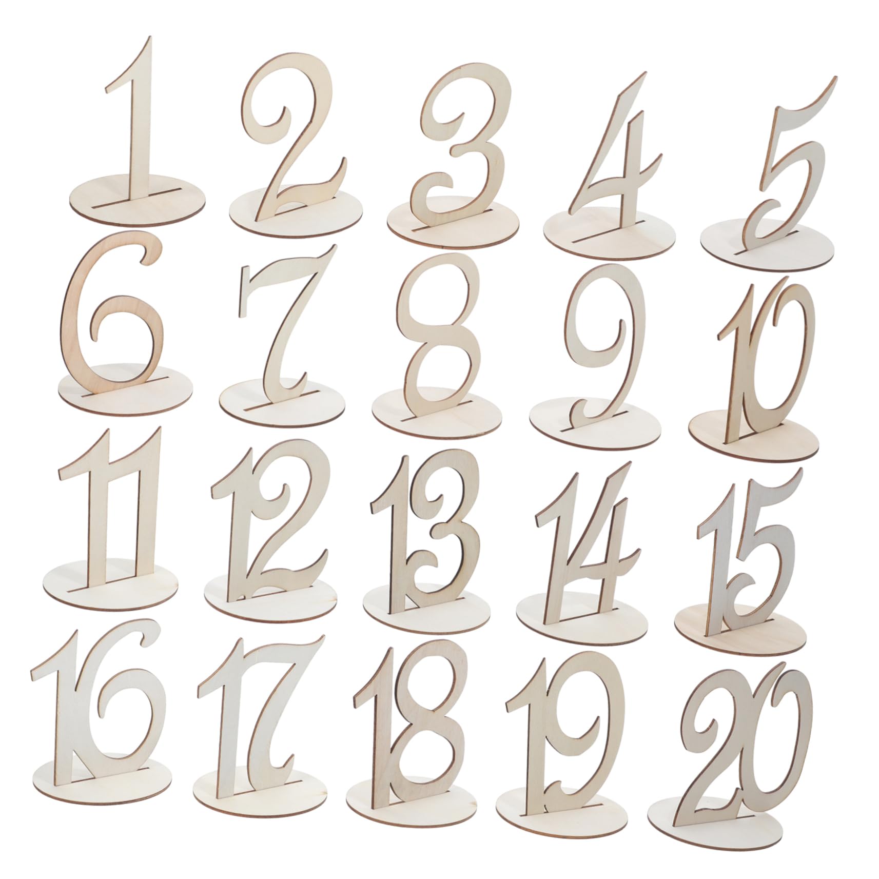 Unomor 1 Set Table Number Rustic Numbered Banquets Numbers for Tables Reception Wedding Dining Name Event Numbers with Stands Party Custom Greet Wooden Numbers Wood Numbers
