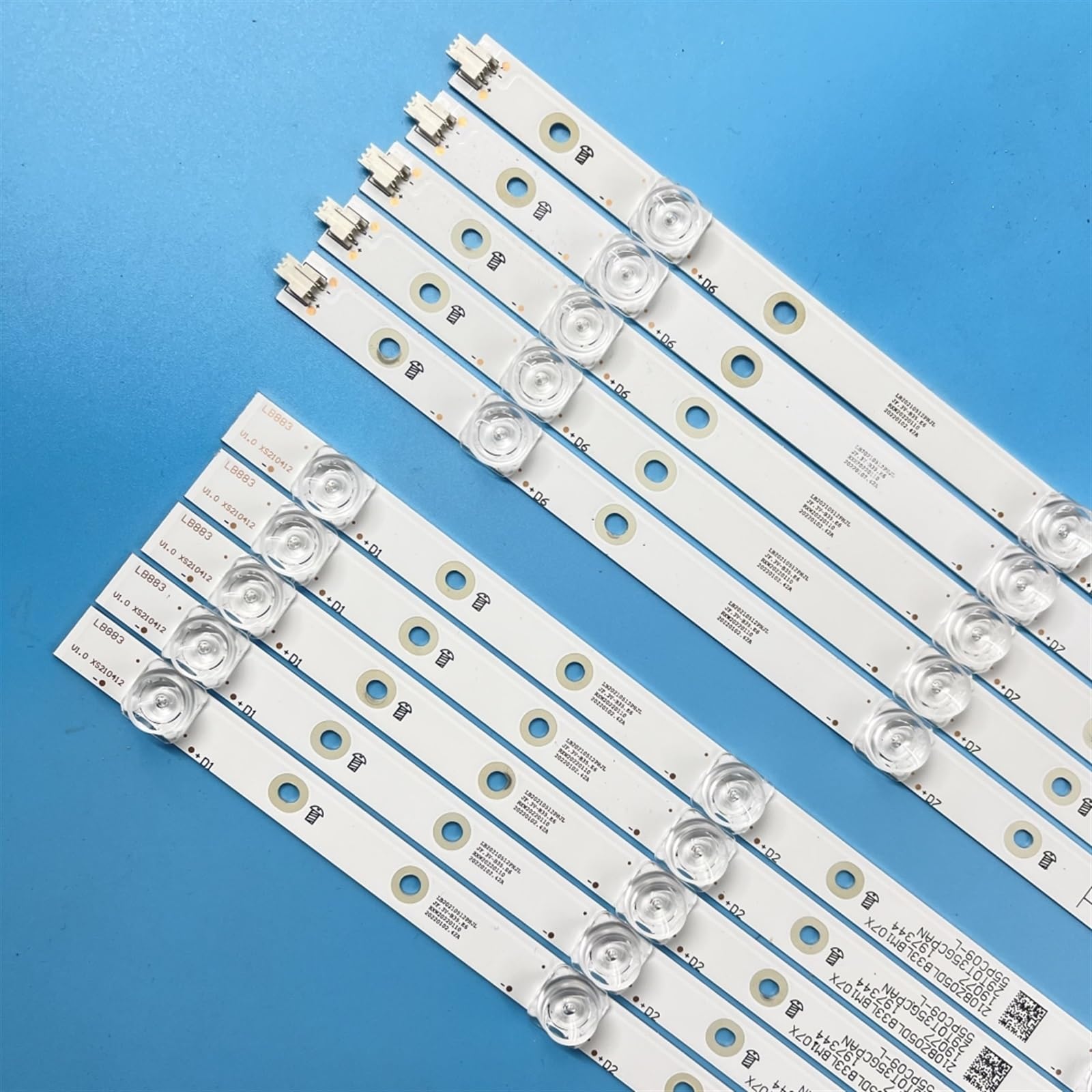 LED Bar(10) For PHILIPS 55PUS7504/12 55PUS7304/12 55PUS6814 55PUS7354 55PUS7334 - Foto 5