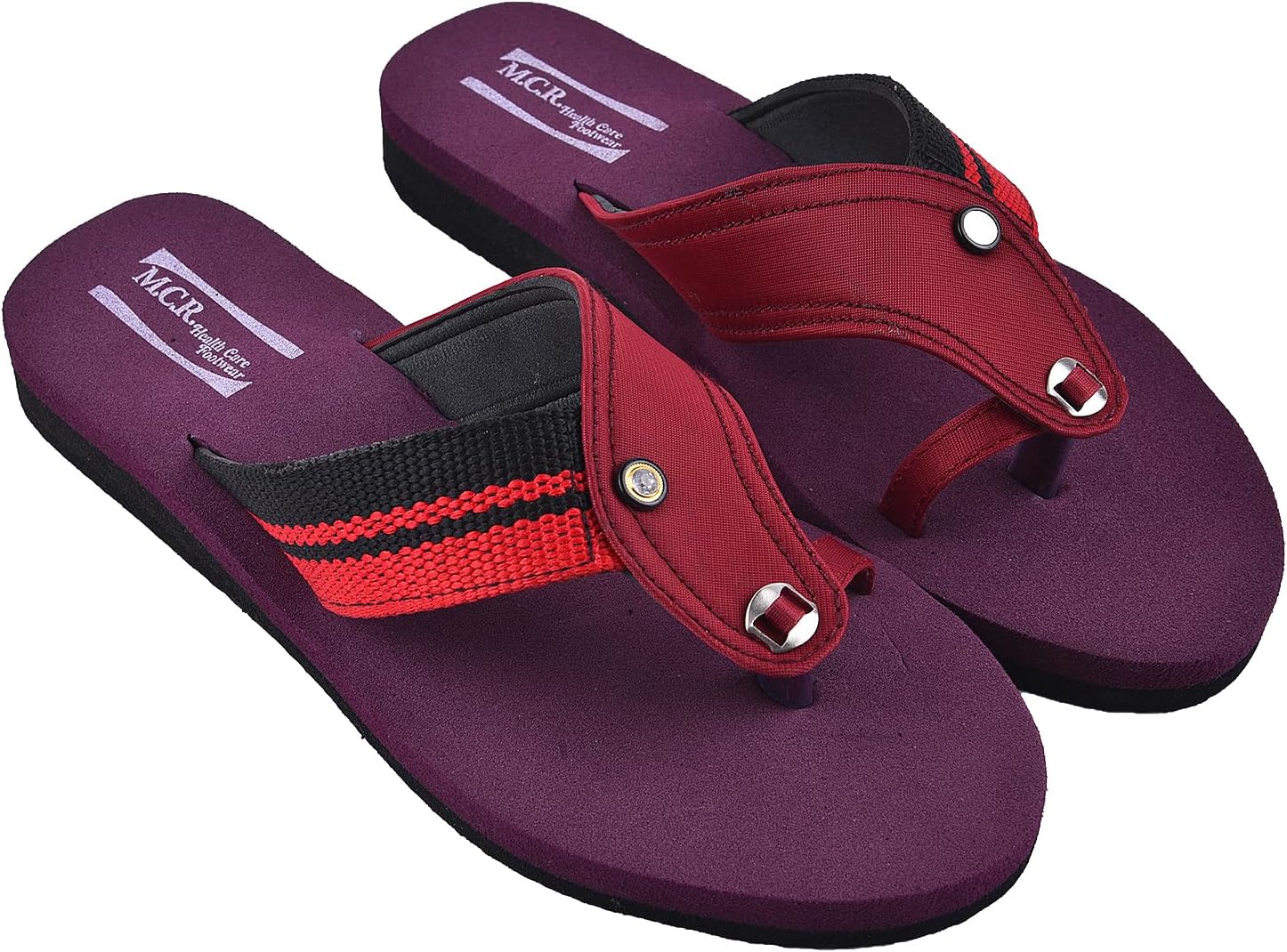 MCR HEALTHCARE FOOTWEARMCR Healthcare Women's Orthopedic Diabetic Light Weight Soft Footwear/Chappal/Sandals/Slippers for Girls-(MCR-021-Maroon-7)