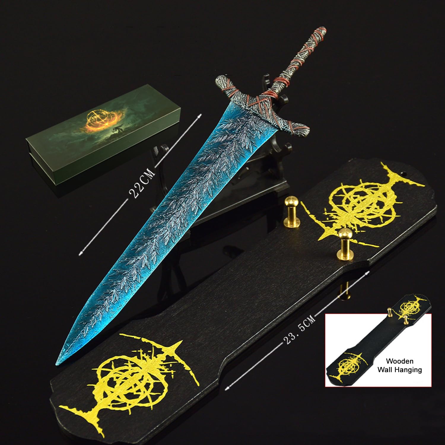 SUNIFA Dark Moon Greatsword Replica - 22cm/8.66in Elden Rings