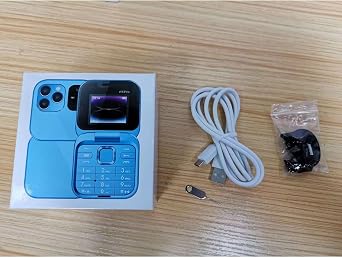 i16 PRO Mini Flip Mobile Phone,Simplicity and Ease of Use Affordability Lightweight and Portable (Black)