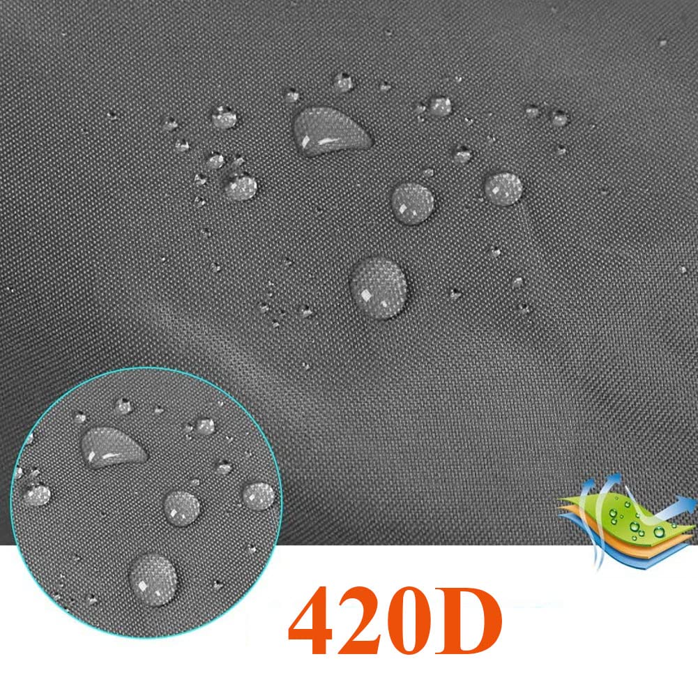 Copertura per Kayak, 420D Impermeabile Protezione UV Copertura Kayak Canoa con Bande e Spallacci Regolabili per Barca da Pesca/Kayak/Canoa/Scheda da Paddle (3.1~3.5m/10.2ft~11.4ft)