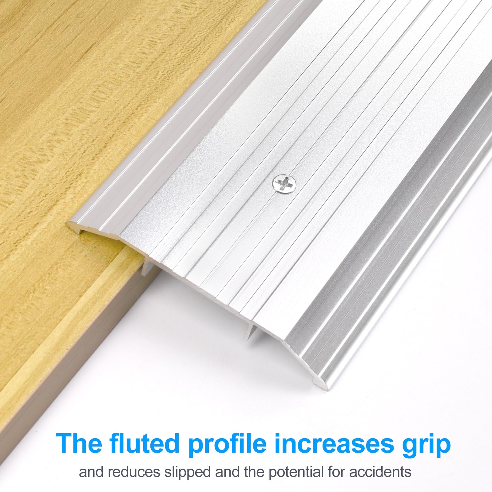 Orechic 4″Wide Sturdy Thicken Aluminum Threshold Strip - Image 4