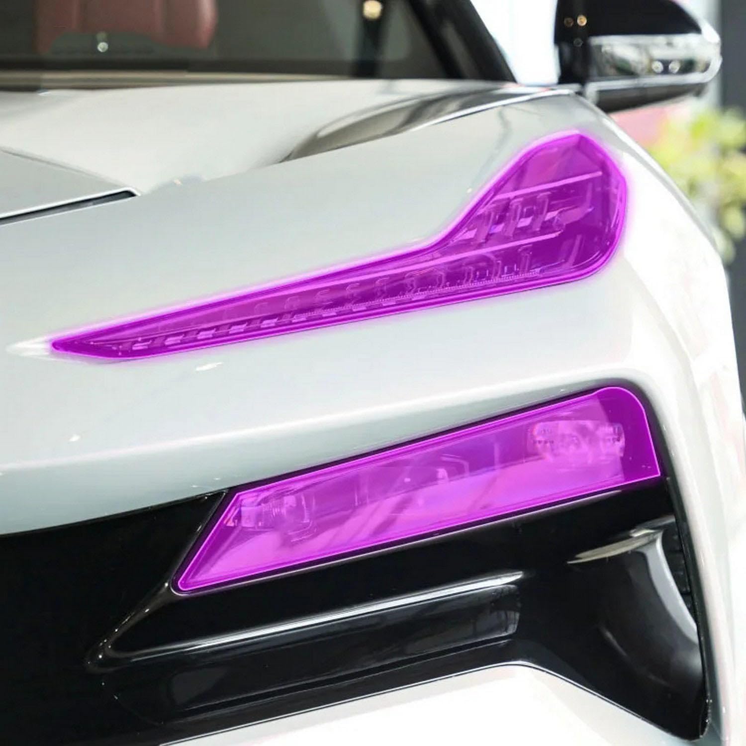 Samlng Blackened Car Front Light Film For Lotus For Eletre 2023-2024 Car Exterior Film Tpu Ppf Headlamps Protective Film Anti Scratch Membrane Smoked Headlight Refit